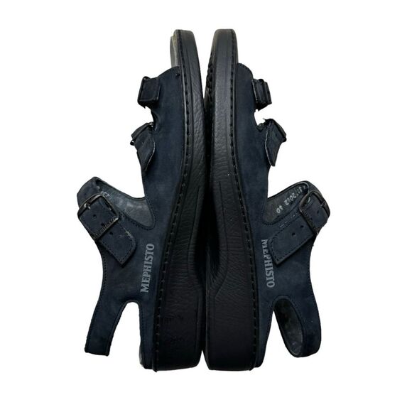 Mephisto Women's Triple Strap Navy Croatia Buckle Sandals Ankle Strap Sz 40 (10) - Picture 5 of 7